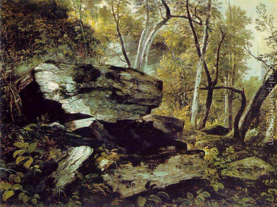 Asher Brown Durand : Study from Nature: Rocks and Trees